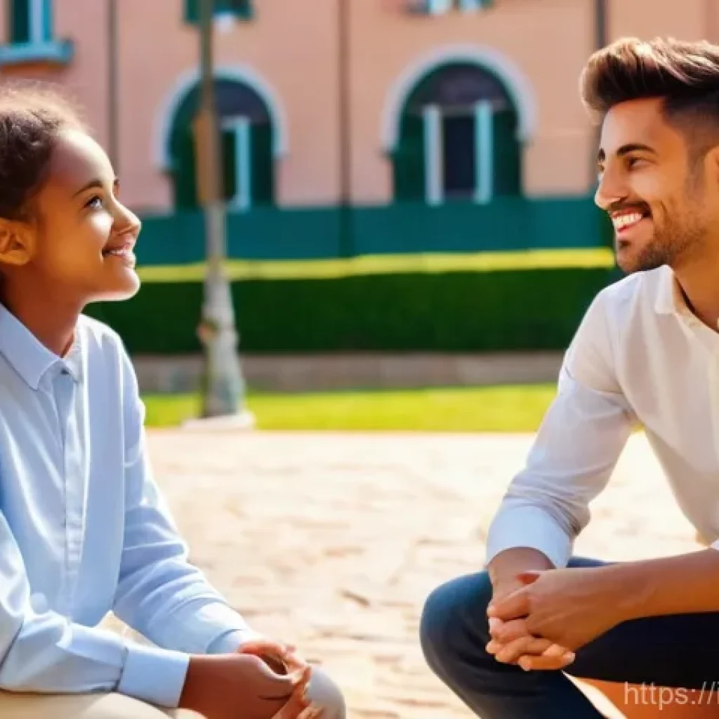 청소년지도사와 청소년 놀이 프로그램 - **Empathetic Educator Guiding Italian Youth in a Discussion:**
    A diverse group of 6-8 Italian te...
