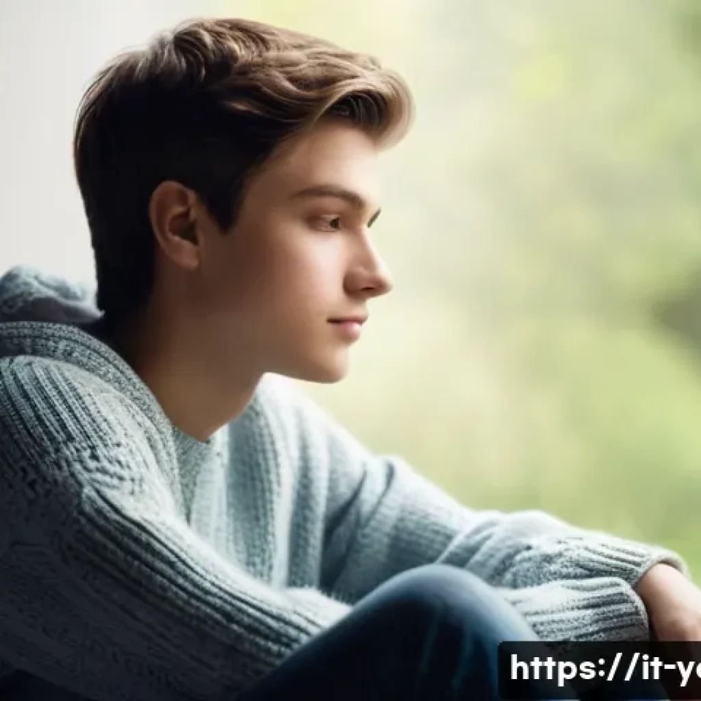 청소년지도사와 청소년 문제의 근본 원인 분석 - Reflective Youth and Subtle Support**
A realistic image featuring a thoughtful male or female teena...